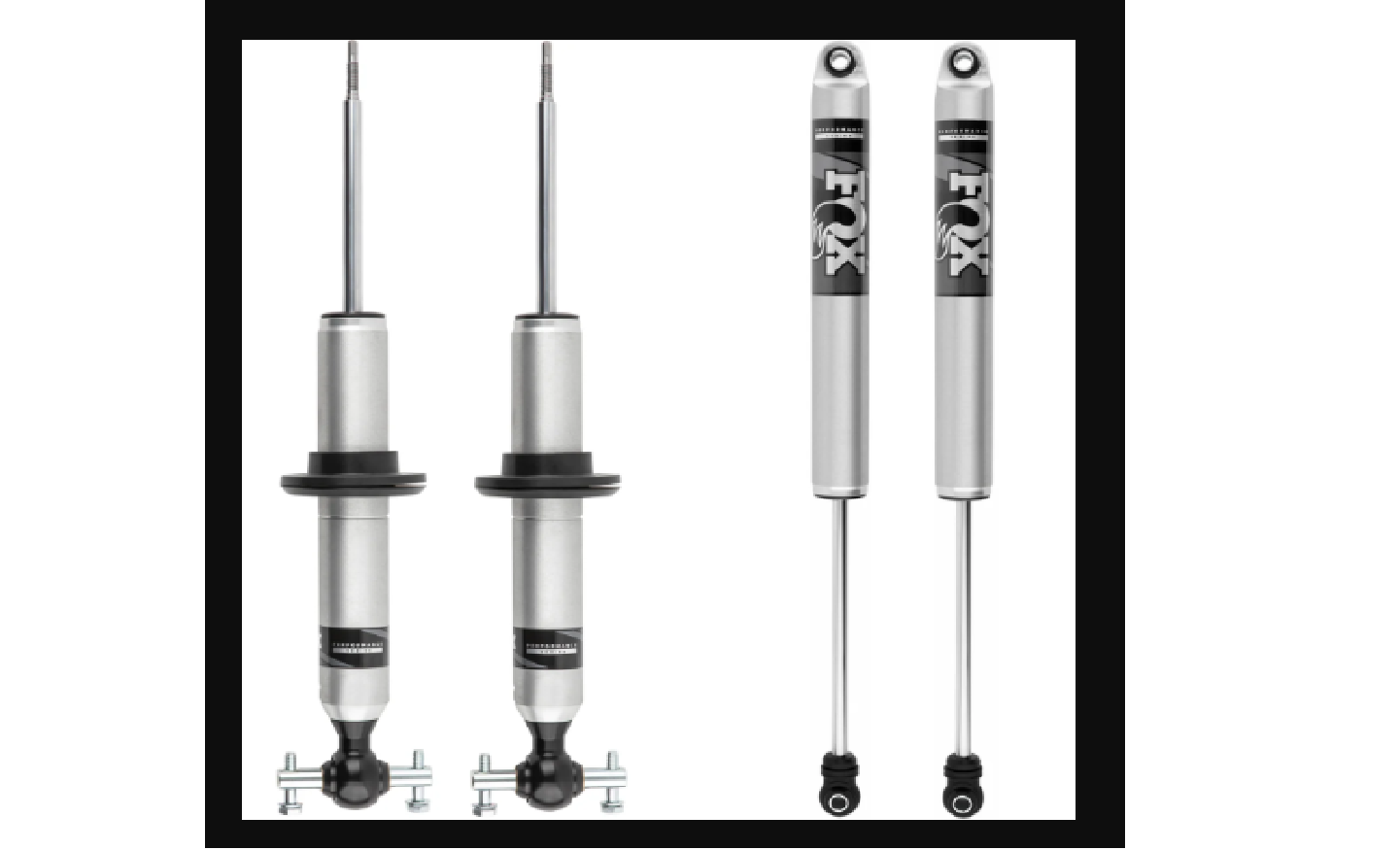 KIT 2 FOX Performance 2.0 IFP Shock Kit 0-2 Lift 985-62-012, 985-24-209